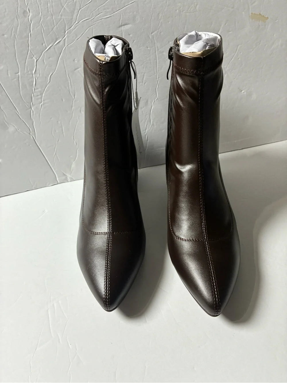 Women's Black Mid-Calf Block Heel Ankle Boots